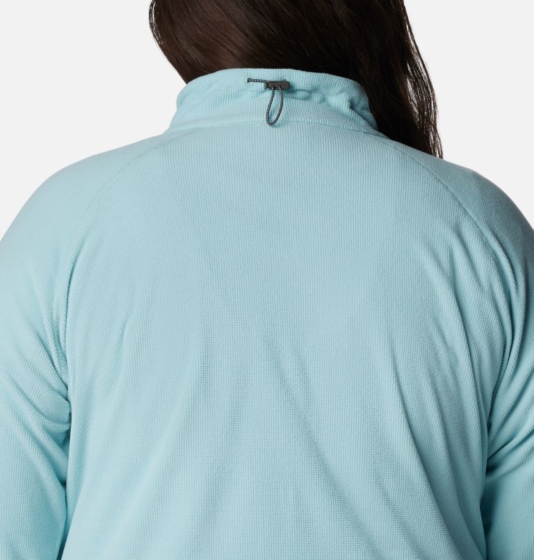 Women's Back Beauty Full Zip Jacket - Plus Size, Color: Aqua Haze, image 5