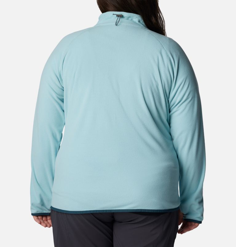 Thumbnail: Manteau à fermeture éclair Back Beauty pour femmes – Grandes tailles, Color: Aqua Haze, image 2