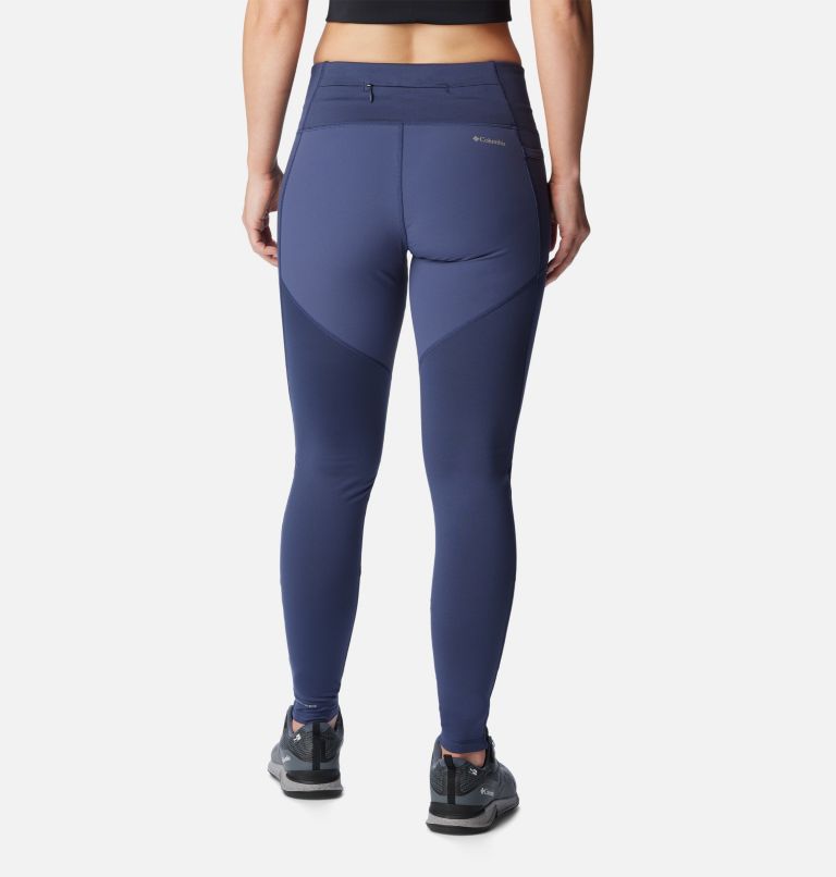 Women's Back Beauty Warm Hybrid Legging, Color: Nocturnal, image 2