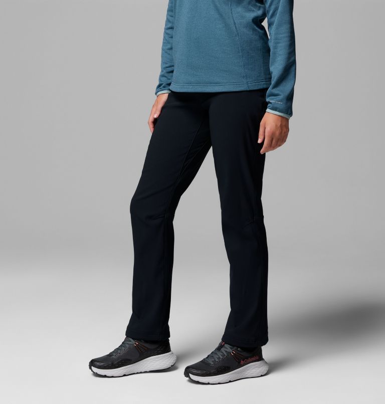 Pantalones de senderismo softshell Back Beauty Warm para mujer, Color: Black, image 4