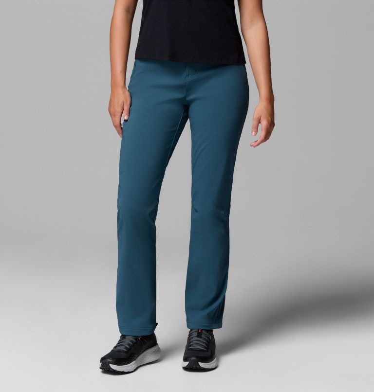 Pantalones de senderismo softshell Back Beauty Warm para mujer, Color: Everblue, image 1