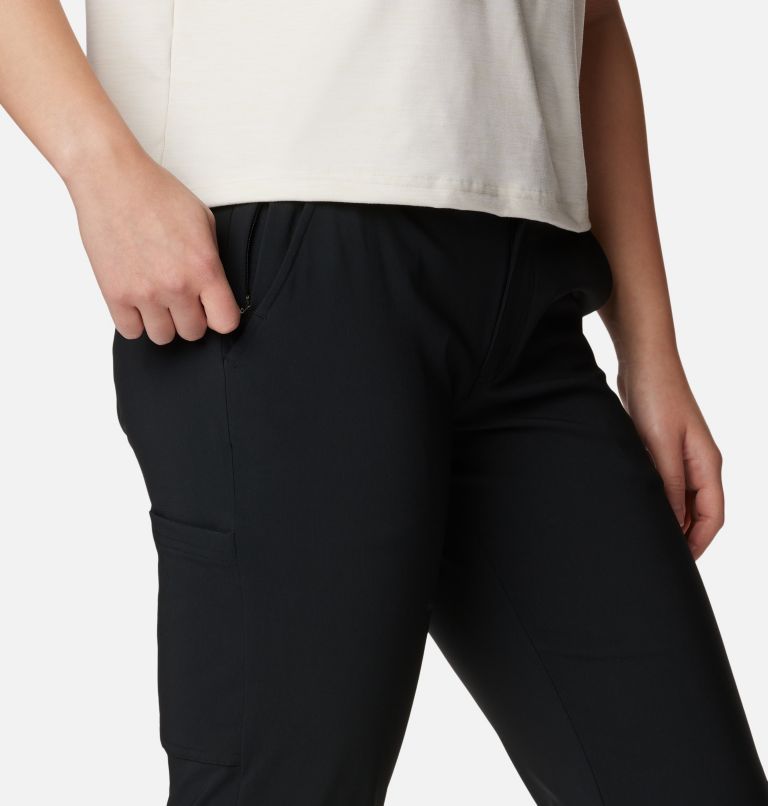 Women's Back Beauty Softshell Pants, Color: Black, image 6