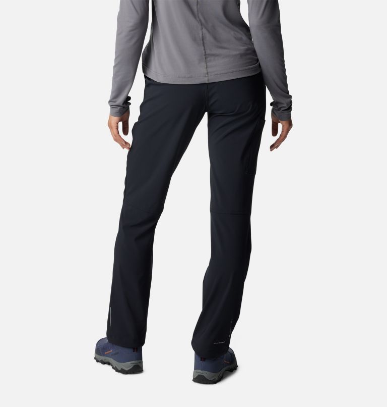 Women's Back Beauty Warm Softshell Hiking Trousers, Color: Black, image 2