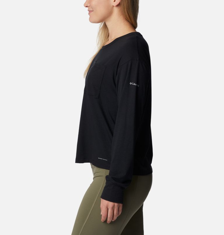 Women's Boundless Trek Long Sleeve Shirt, Color: Black, image 3