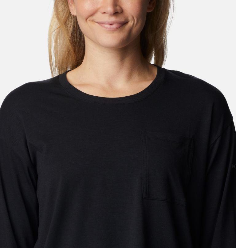 Women's Boundless Trek Long Sleeve Shirt, Color: Black, image 4
