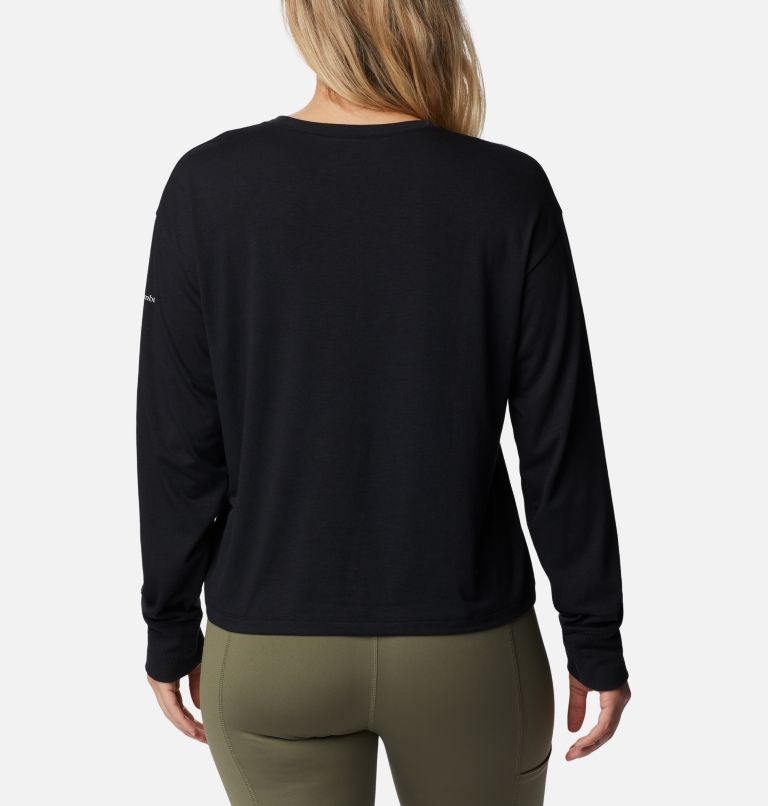 Women's Boundless Trek Long Sleeve Shirt, Color: Black, image 2