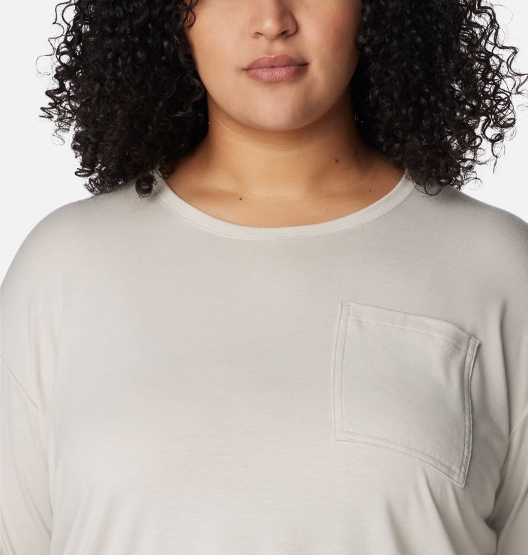 Women's Boundless Trek Long Sleeve Shirt - Plus Size, Color: Dark Stone, image 4