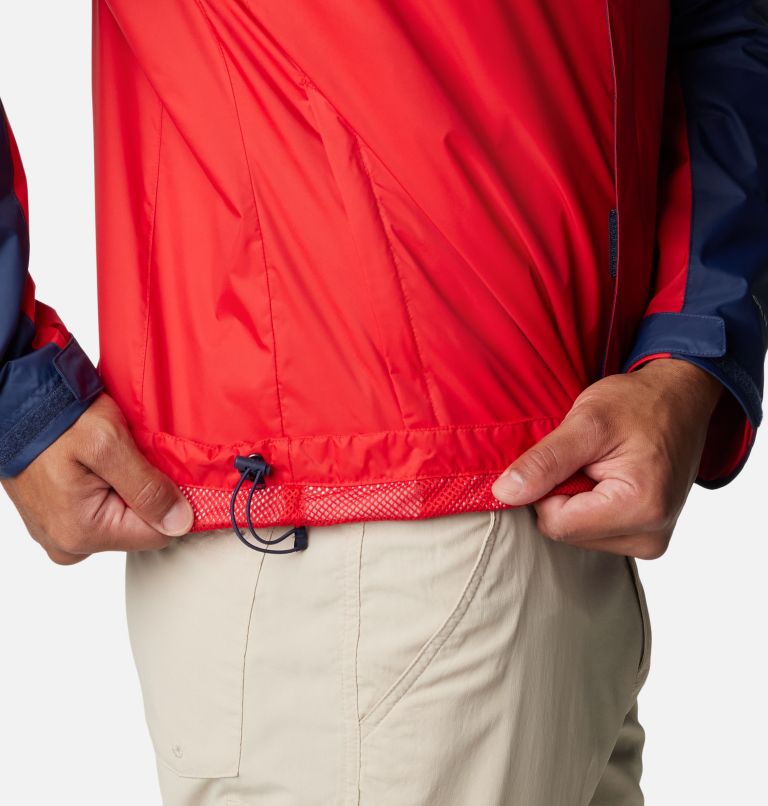 Men's PFG Storm II Jacket, Color: Collegiate Navy, Red Spark, image 7
