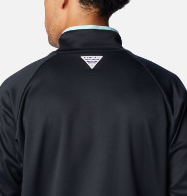 Sweat col montant zippé en molleton gratté, pêche
