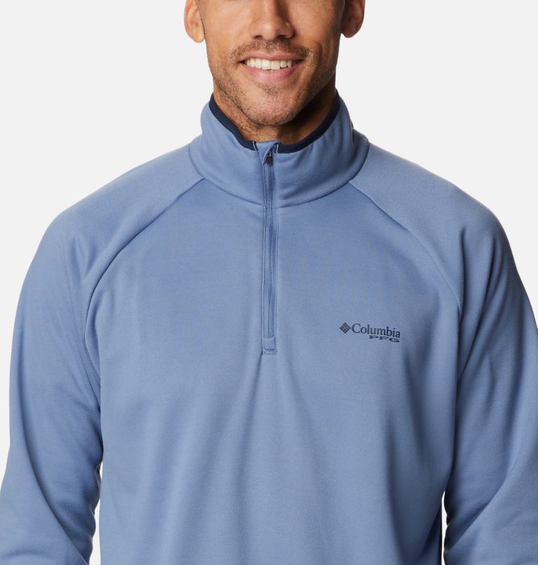 PFG Terminal Fleece 1/4 Zip | 449 | XXL, Color: Bluestone, Collegiate Navy, image 4