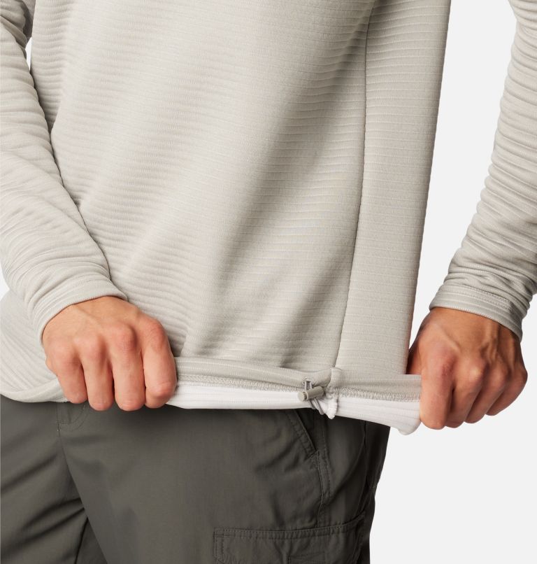 Men's PFG Bonefish Quarter Zip Pullover, Color: Cool Grey, image 6