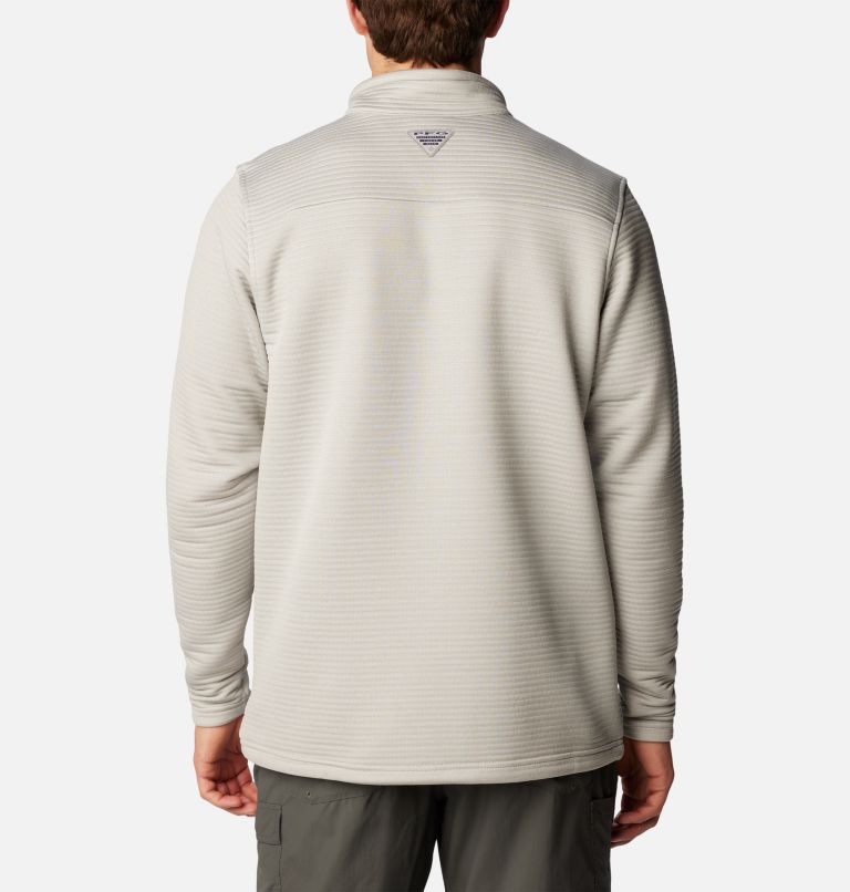 Thumbnail: Men's PFG Bonefish Quarter Zip Pullover, Color: Cool Grey, image 2