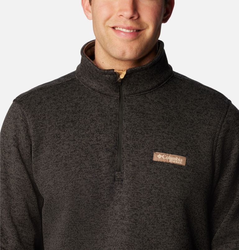 Bucktail 1/4 Zip | 010 | M, Color: Black Heather, Realtree Edge, image 4