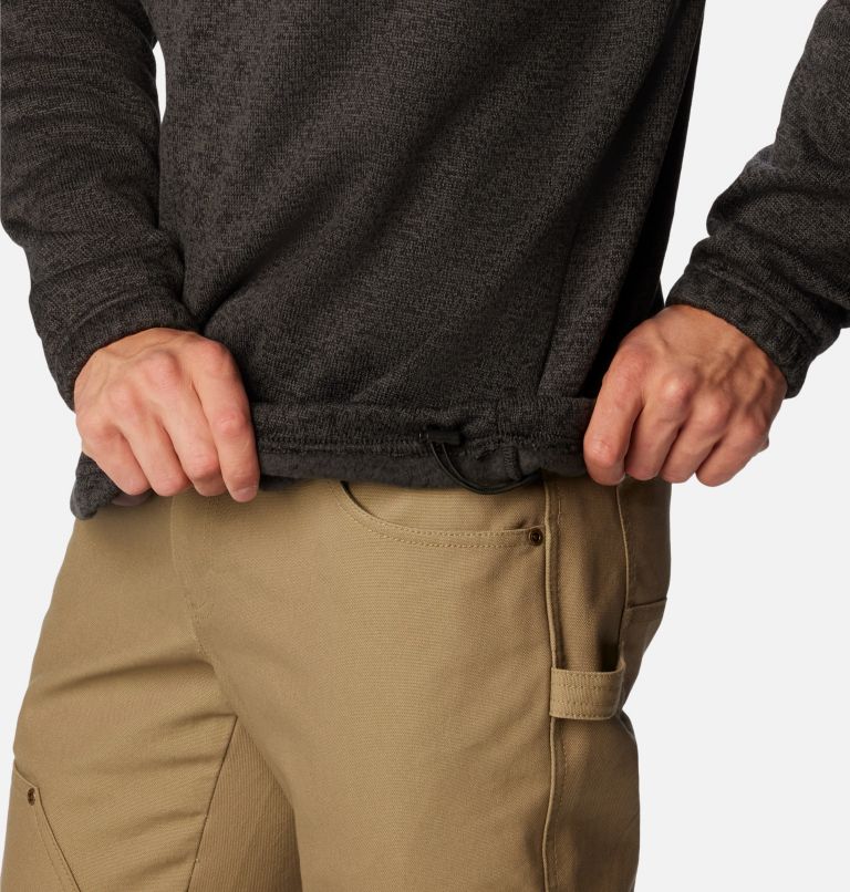 Men's PHG Bucktail Quarter Zip Pullover, Color: Black Heather, Realtree Edge, image 5