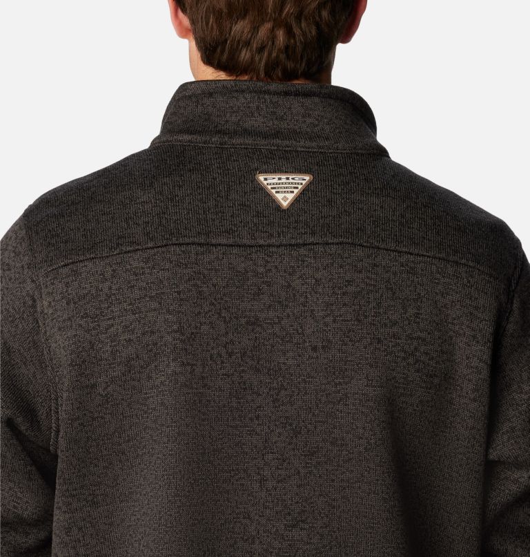 Bucktail 1/4 Zip | 010 | M, Color: Black Heather, Realtree Edge, image 6