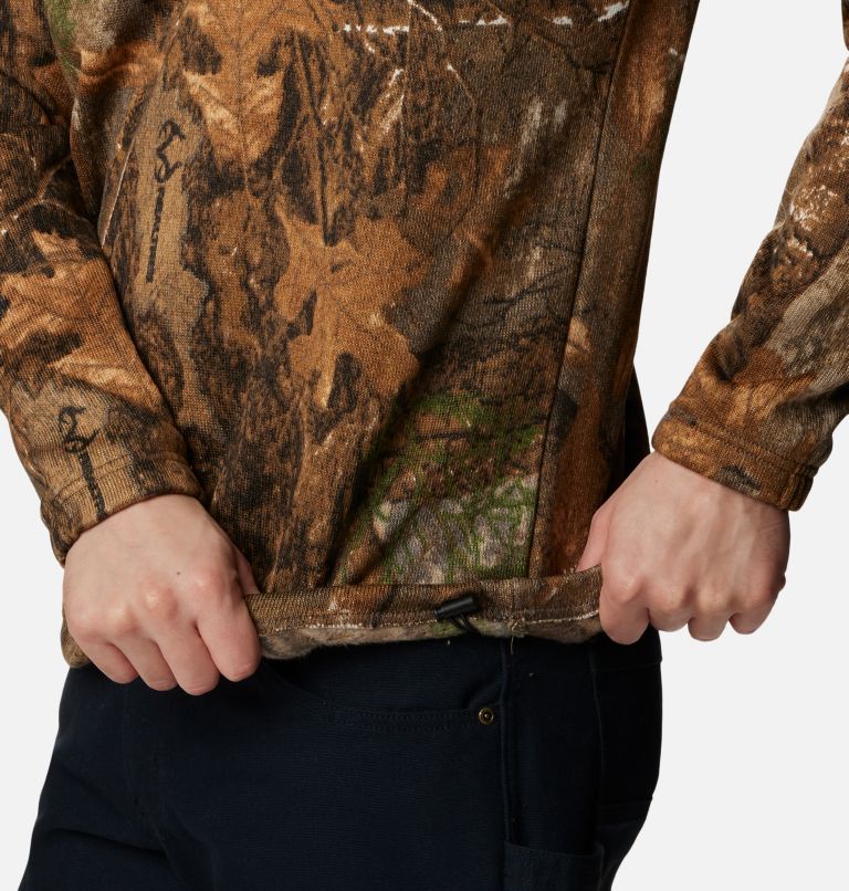 Men's PHG Bucktail Quarter Zip Pullover, Color: Realtree Edge, image 6