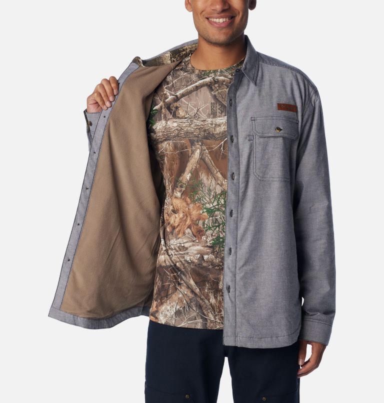 Thumbnail: Men's PHG Roughtail Lined Shirt-Jacket, Color: Black, RT Edge, image 7