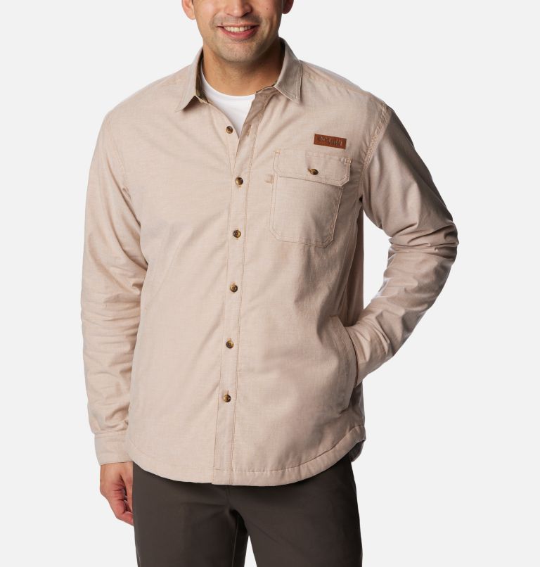 Men's PHG Roughtail Lined Shirt-Jacket, Color: Sahara, MO Bottomland, image 3