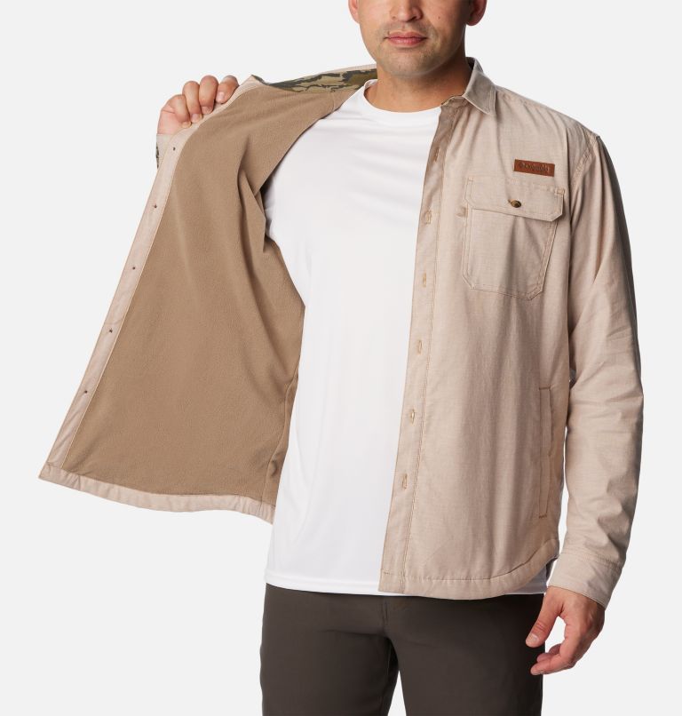 Men's PHG Roughtail Lined Shirt-Jacket, Color: Sahara, MO Bottomland, image 7