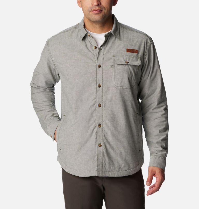 Thumbnail: Men's PHG Roughtail Lined Shirt-Jacket, Color: Surplus Green, MO Bottomland, image 3