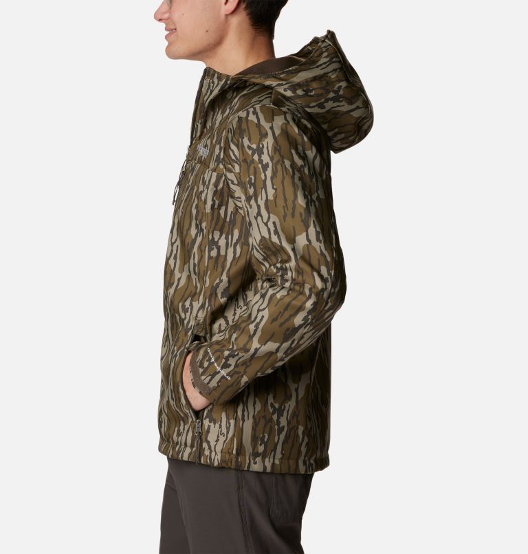 Thumbnail: Men's PHG Ascender Softshell Hooded Jacket, Color: Mossy Oak Bottomland, image 3
