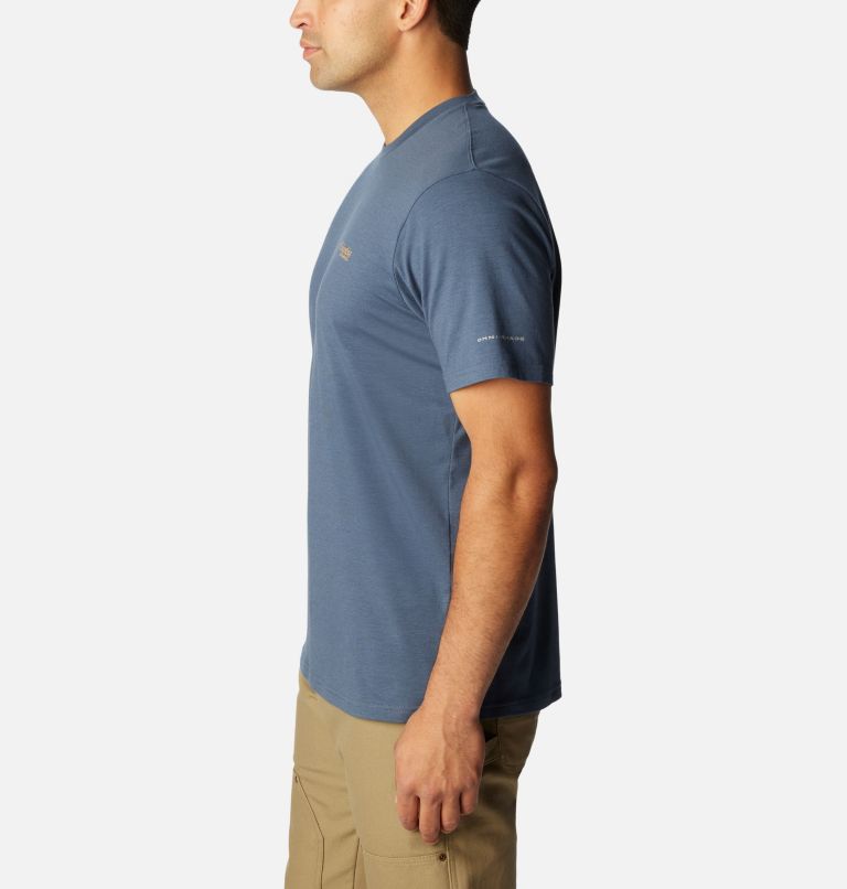 Men's PHG Seasonal Short Sleeve Tech T-Shirt, Color: Zinc, Sahara Dog Star, image 3