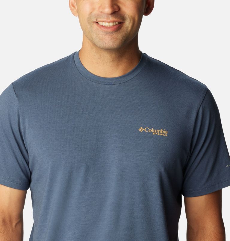 Men's PHG Seasonal Short Sleeve Tech T-Shirt, Color: Zinc, Sahara Dog Star, image 4