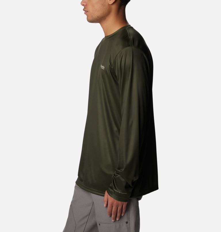 Men's PHG Terminal Shot Camo Triangle Long Sleeve Shirt, Color: Surplus Green, RT Max5 Waterfowl, image 2