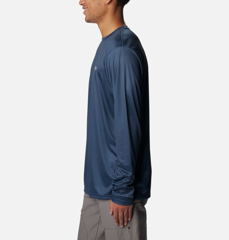 Men's PHG Terminal Shot Camo Triangle Long Sleeve Shirt, Color: Zinc, MO Bottomland Waterfowl, image 3