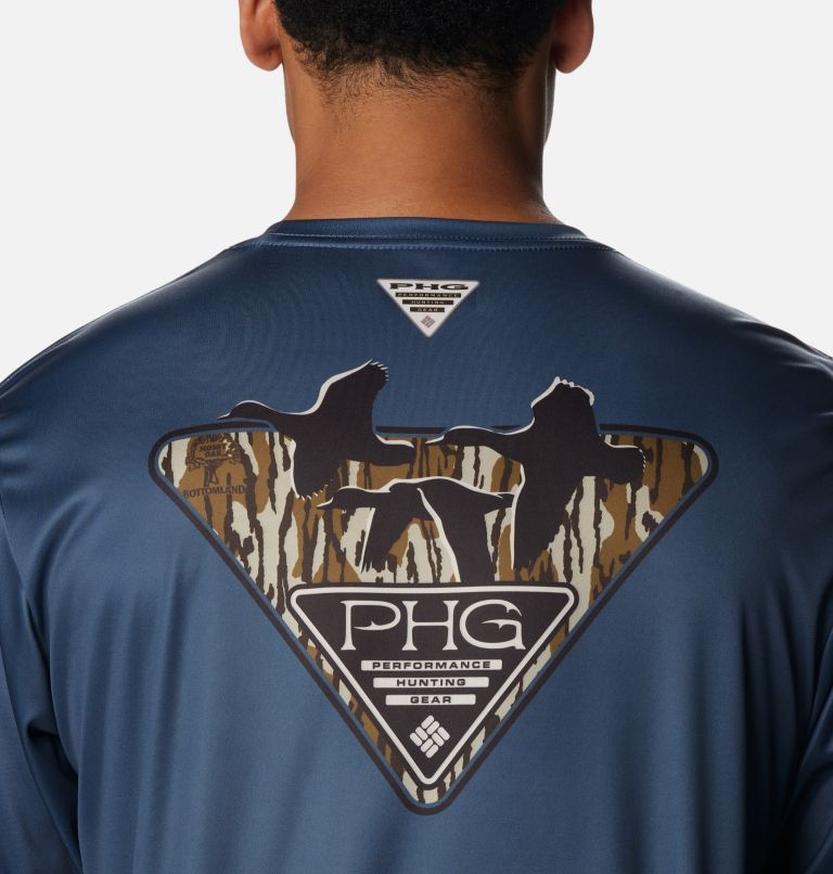 Men's PHG Terminal Shot Camo Triangle Long Sleeve Shirt, Color: Zinc, MO Bottomland Waterfowl, image 5