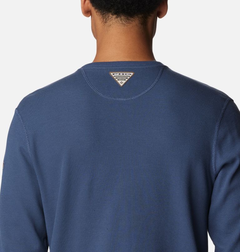Men's PHG Built For It Waffle Long Sleeve Shirt, Color: Zinc, Iron Dog, image 5