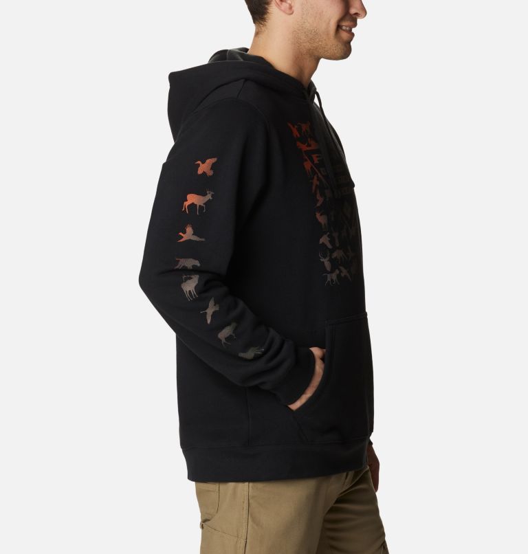 Chandail à capuchon PHG Elements pour hommes, Color: Black, Blaze Gradient, image 6