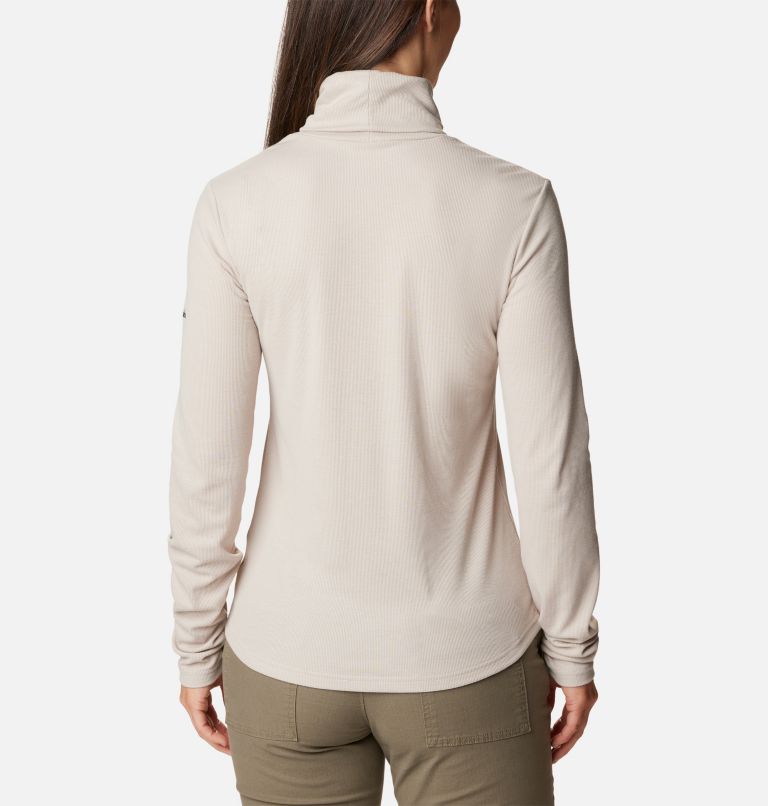 Thumbnail: Women's Boundless Trek Ribbed Turtleneck Long Sleeve Shirt, Color: Dark Stone, image 2