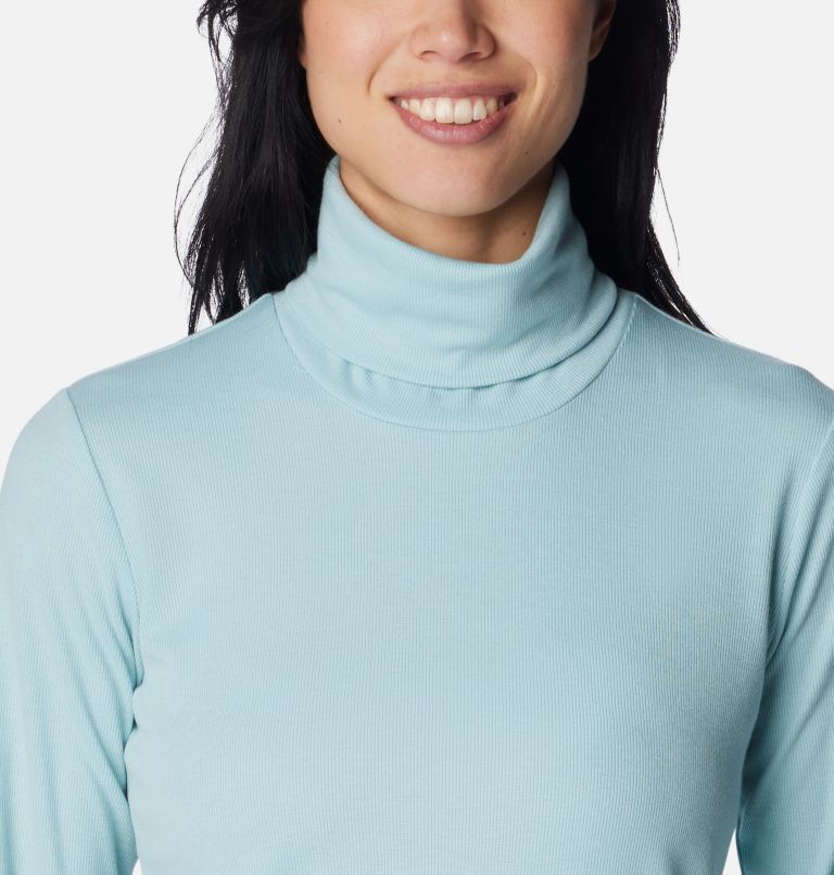 Women's Cotton Ribbed Turtleneck Sweater