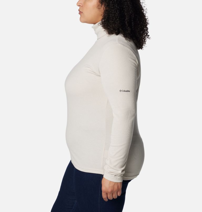 White turtleneck plus outlet size