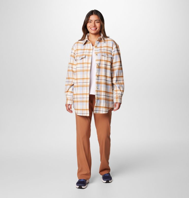 Women's Calico Basin Shirt Jacket, Color: Chalk Classic Multi Tartan, image 3