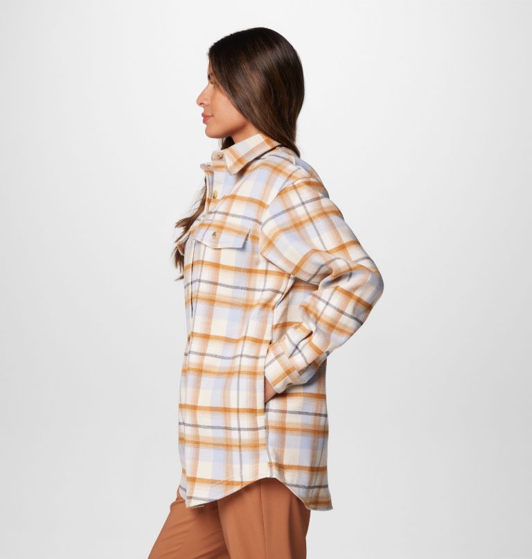 Women's Calico Basin Shirt Jacket, Color: Chalk Classic Multi Tartan, image 4