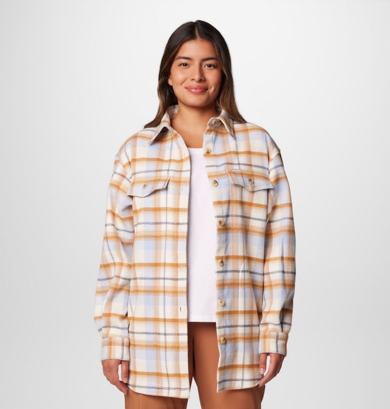 Women's Calico Basin Shirt Jacket, Color: Chalk Classic Multi Tartan, image 6