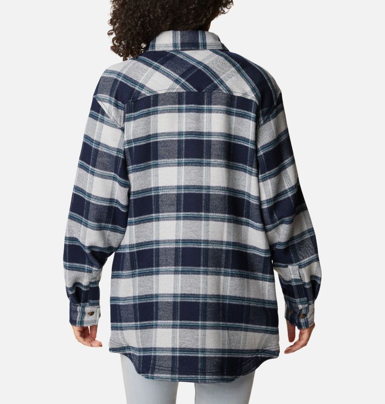 Women's Calico Basin Shirt Jacket, Color: Dark Nocturnal Buffalo Ombre, image 2