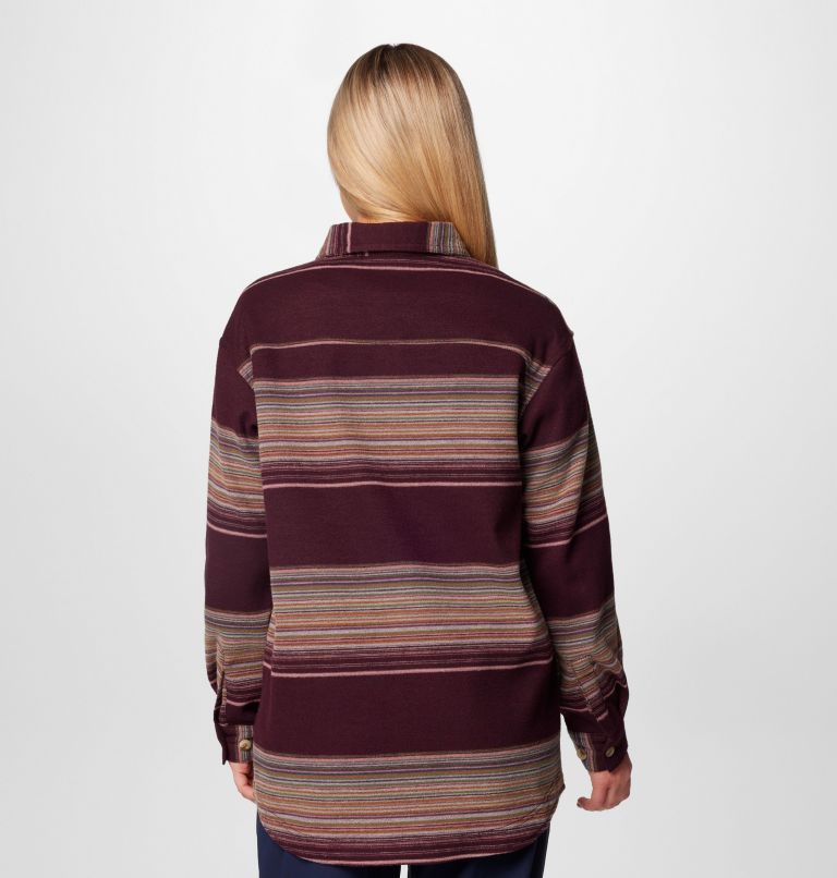 Women's Calico Basin Shirt Jacket, Color: Moonvista Vista Stripe, image 2