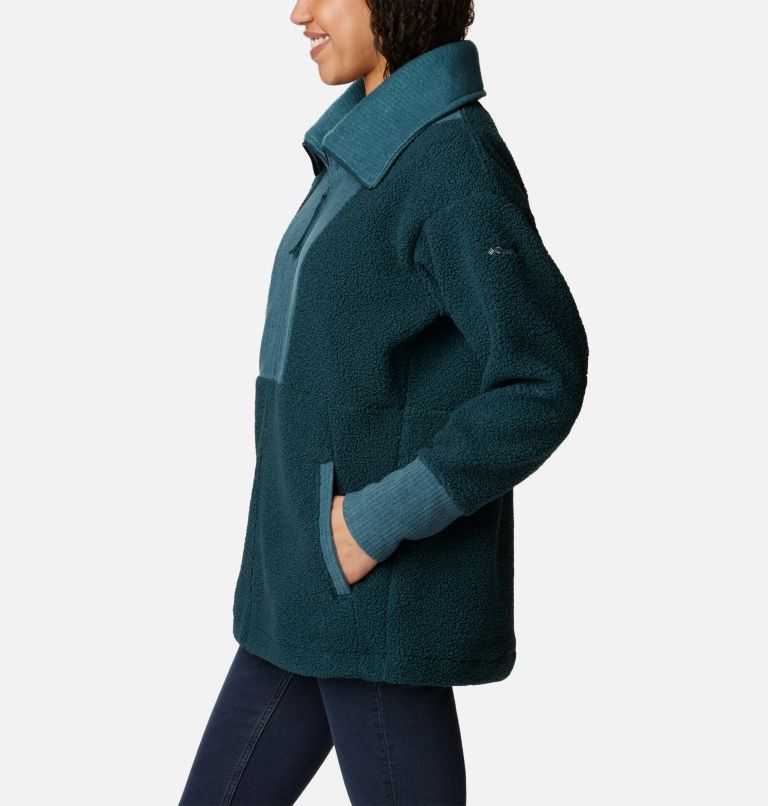 Women's Boundless Trek Fleece Full Zip Jacket, Color: Night Wave, image 3