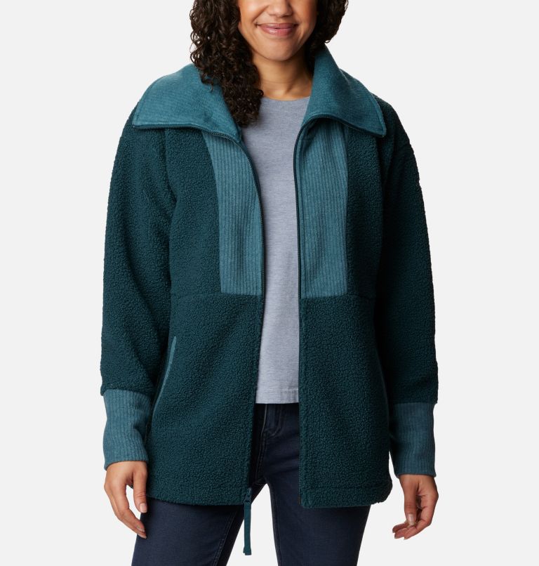 Women's Boundless Trek Fleece Full Zip Jacket , Color: Night Wave, image 6