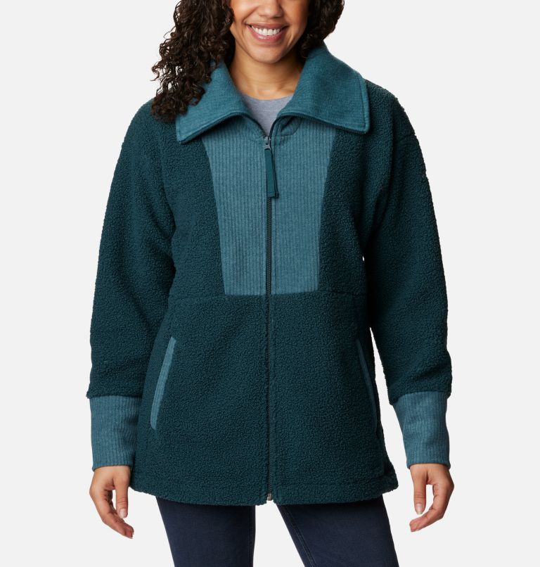 Women's Boundless Trek Fleece Full Zip Jacket , Color: Night Wave, image 1