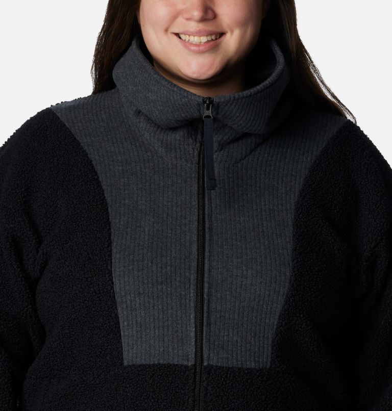 Women's Boundless Trek Fleece Full Zip Jacket - Plus Size, Color: Black, image 4