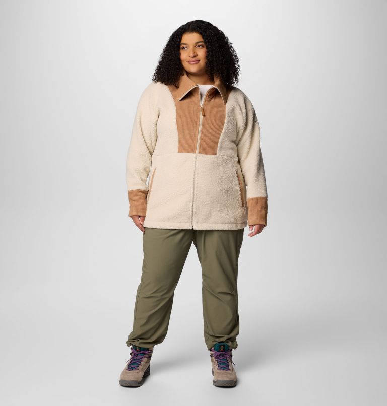 Boundless Trek Fleece Full Zip, Color: Dark Stone, Camel Brown, image 3