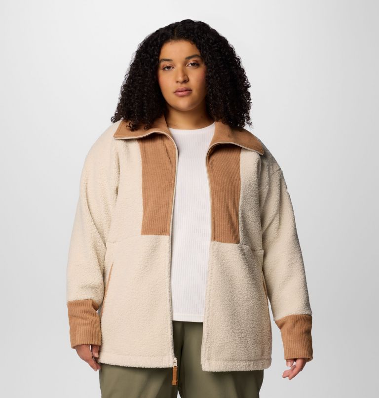 Boundless Trek Fleece Full Zip, Color: Dark Stone, Camel Brown, image 6