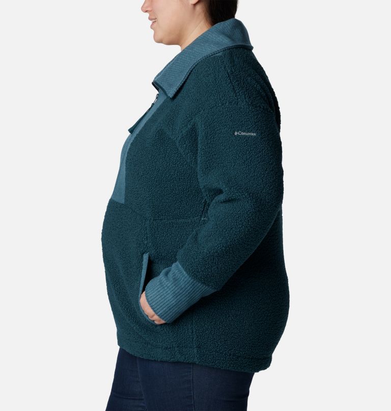 Women's Boundless Trek Fleece Full Zip Jacket - Plus Size, Color: Night Wave, image 3