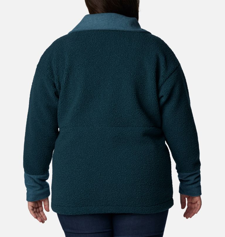 Thumbnail: Women's Boundless Trek Fleece Full Zip Jacket - Plus Size, Color: Night Wave, image 2