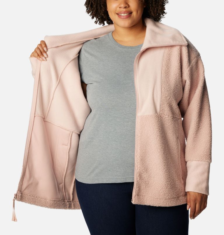 Plus size hotsell fleece cardigan