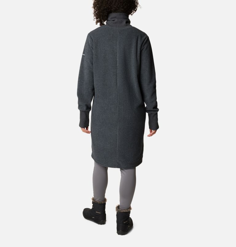 Women's Boundless Trek Fleece Dress, Color: Black, image 2